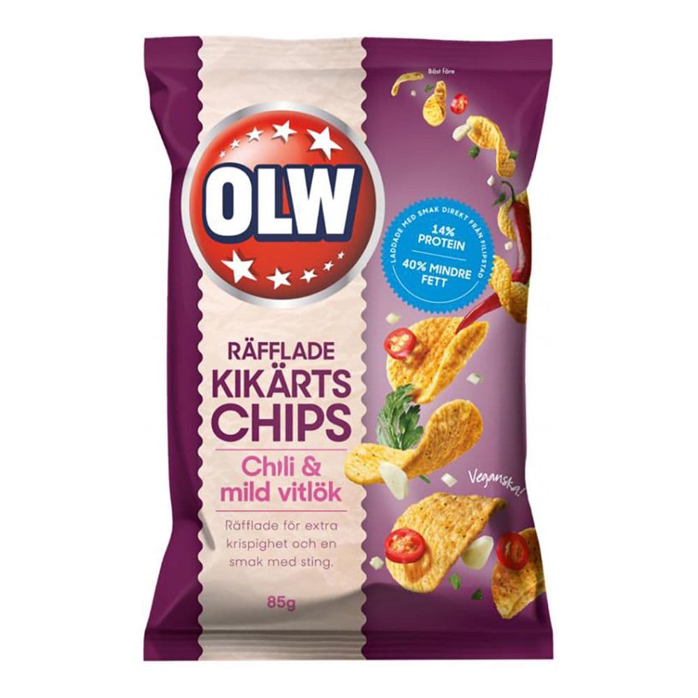 OLW Kikertchips Chili/Hvitløk