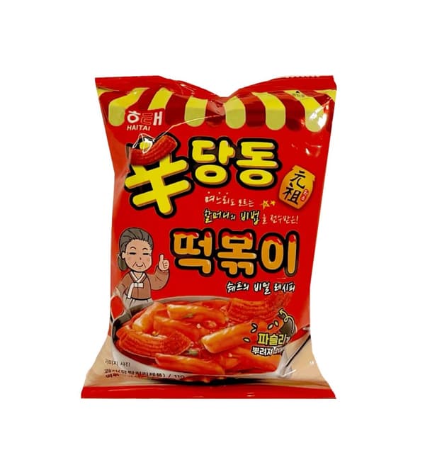 Snacks Cracker Söt/Stark Topokki 110g Haitan Korea