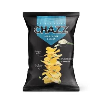 Chazz Chips Cremefraiche og Løg 90g
