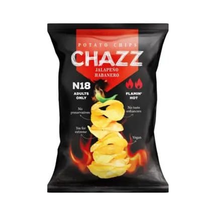 Chazz Chips Jalapeño Habanero 90g