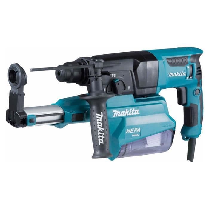 MAKITA HR2650 - SDS + 26mm 800W borrhammare + integrerat sugsystem + fodral