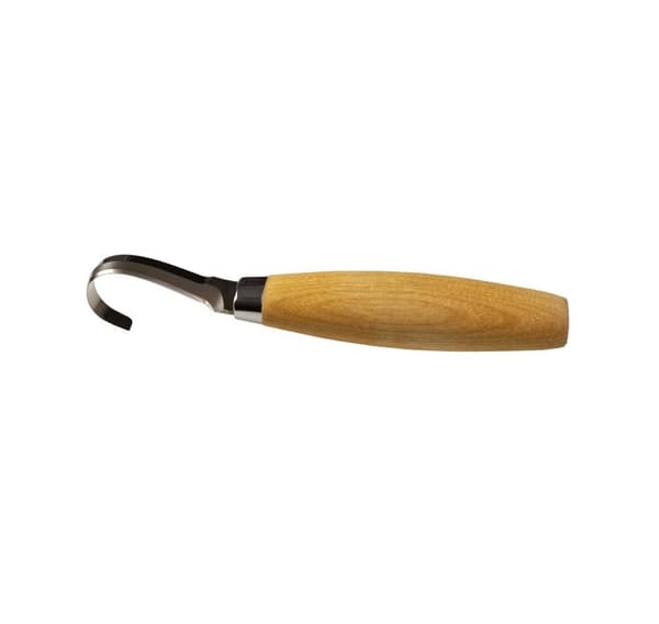 Treskjæringskniv Morakniv 164, 13 mm radius i rustfritt stål, skinnslire, venstre modell