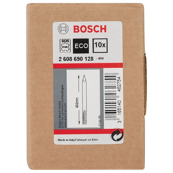 Bosch Professional Pointer Mejsel Sds 400 Mm 10 Enheder Transparent