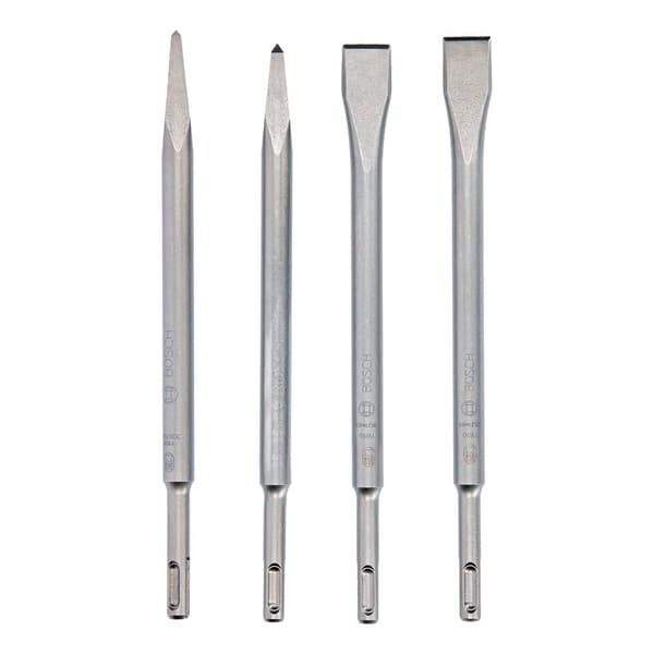 Bosch Professional Mejselsæt Standard Sds-plus 250 Mm 4 Stykker Grå,Søvfarvet