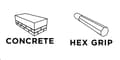 Miniatyrbillede 4 af 9: HEX fladmejsel 115 x 400 mm