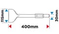 Miniatyrbillede 5 af 9: HEX fladmejsel 115 x 400 mm