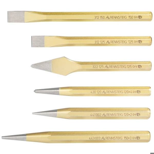 Rennsteig Werkzeuge R421 000 09 Werkzeugsatz im Kunststoffhalter Mejselsats 6 delar 11 mm Åttakantigt skaft 1 set