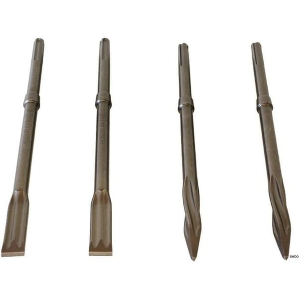 Bosch stämjärn (spets, platt) SDS-max, set med 4 delar 400 mm, 400 x 25 mm - 2607017368