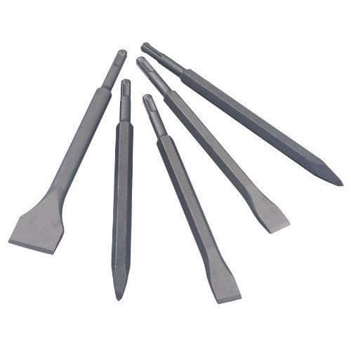 Metabo - 6.30484 - SDS-Plus mejselsats - För BHE / UHE-modeller - 5 stycken (Import från Tyskland)