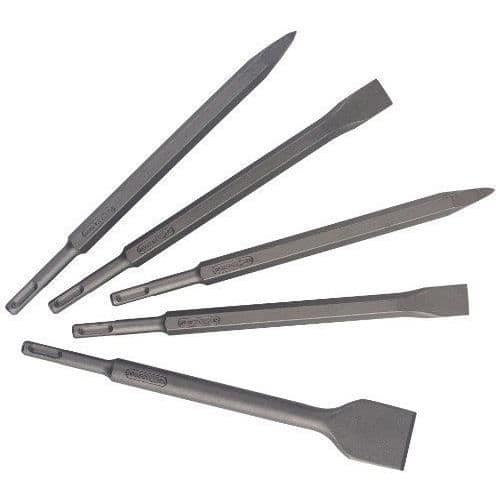 Metabo - 6.30484 - SDS-Plus mejselsats - För BHE / UHE-modeller - 5 stycken (Import från Tyskland)
