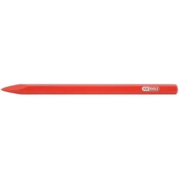 Burin pointu - KS TOOLS - 156.1521 - Kolstål - 200 mm - 8 kanter