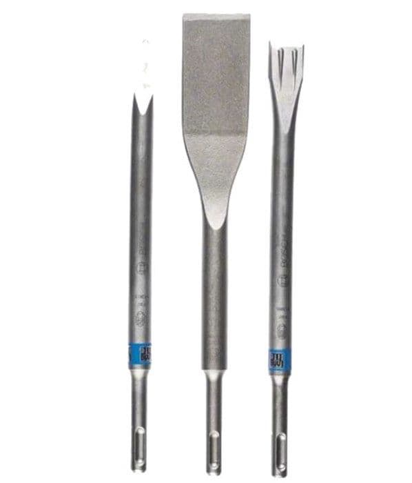 Paket med 3 st SDS+ mejslar för betong och kakel - BOSCH - 2607019159