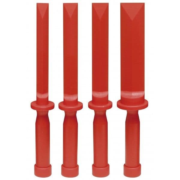 Mejsel - KSTOOLS - Set med 4 platta stämjärn i mjuk PVC - PVC-material