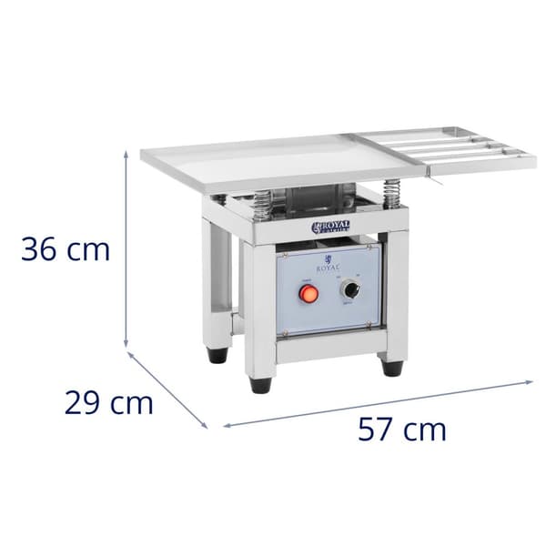 Royal Catering Skakbord - rostfritt stål - 45 W - Royal Catering