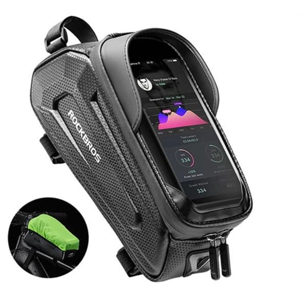 Rockbros B68 Bepansrad Cykelväska med Mobilskal 1.5l - Svart