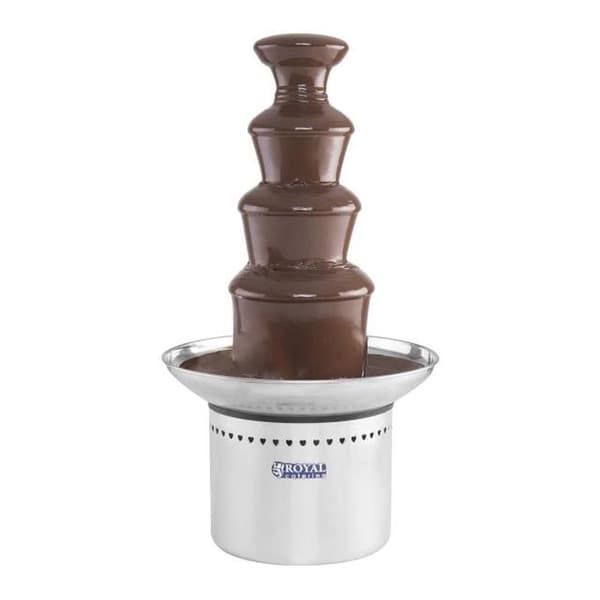 FONDUE chokoladefontæne, stål, 4 etager, 230W