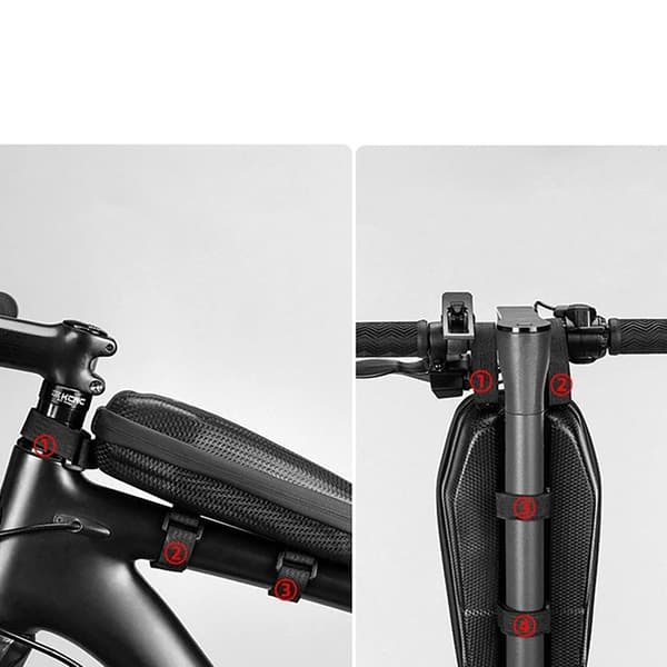 Rockbros B62-1 Cykelväska för Styr eller Ram 3 L - Svart