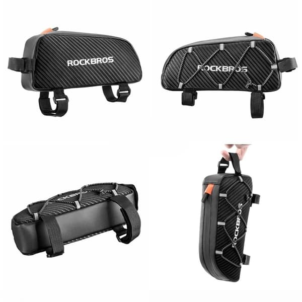 Rockbros Cykelramsväska med Fläta 1 L - Svart