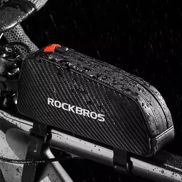 Rockbros Cykelramsväska med Fläta 1 L - Svart