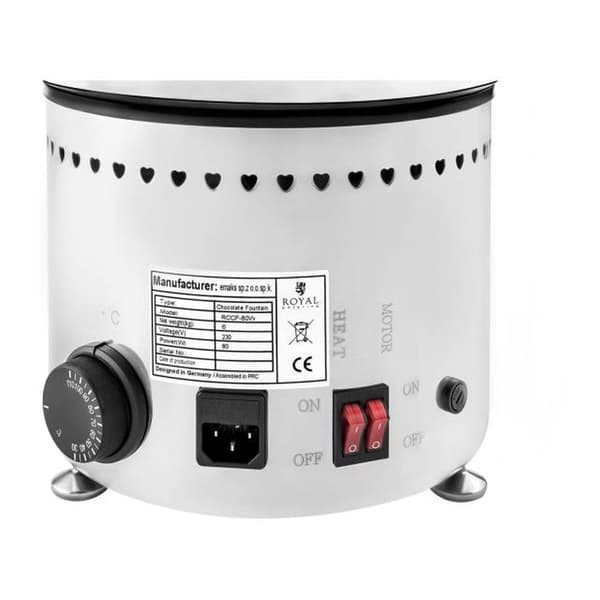 FONDUE chokoladefontæne, stål, 4 etager, 230W