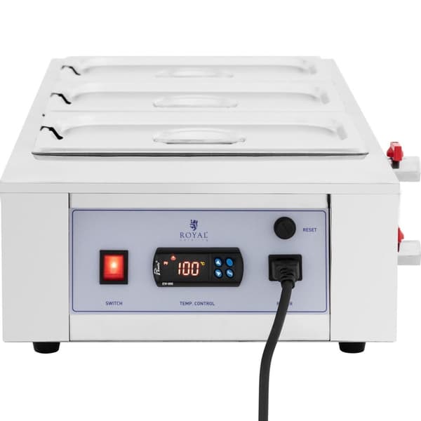 Elektrisk chokoladesaucevarmer 3 x 3,2 l 1500 W