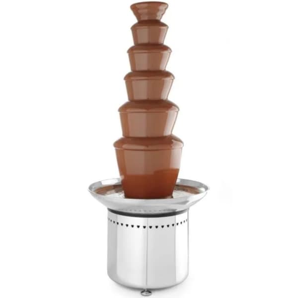 Chokladfonduefontän 6 nivåer, stål, 300 W - Hendi 274163