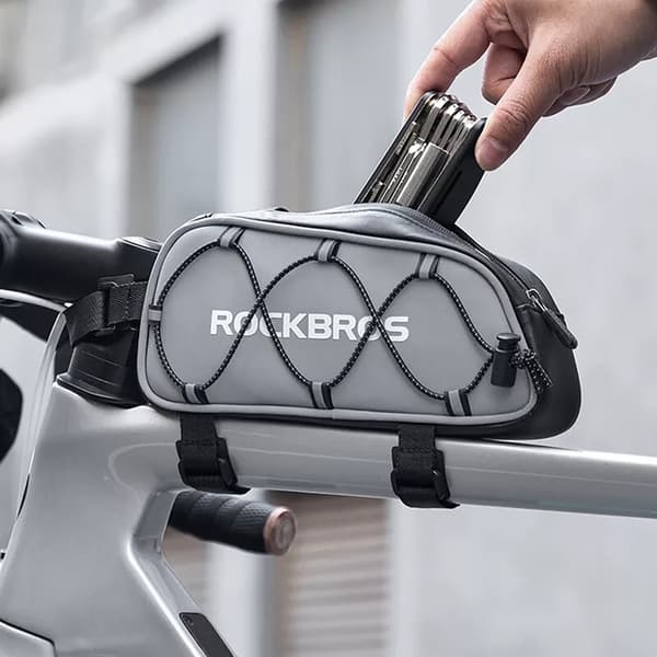 Rockbros Cykelväska för Ram 0,9 L 3012010901 - Silver