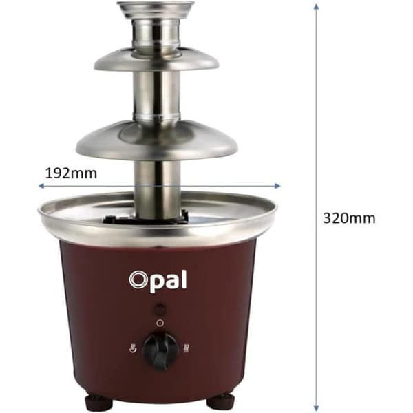 Fontän med choklad 3 nivåer opal i rostfritt stål