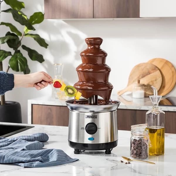 Chokladfontän - PRINCESS - 292999 - Børstad rostfritt stål - 4 nivåer - 1,1 L - 190 W