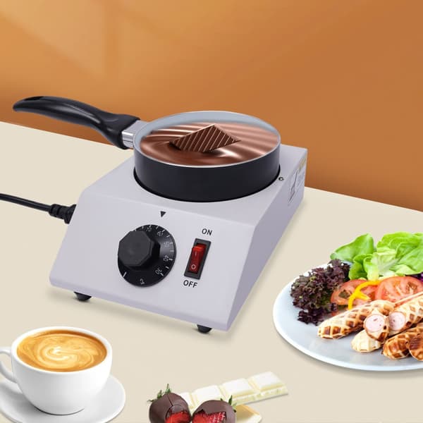 Elektrisk Chokladsmältare, Non-Stick Keramik, Snabb Uppvärmning, Kompakt Design