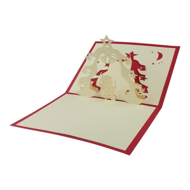 Handgjorda Pop-Up Julkort - Nr 9