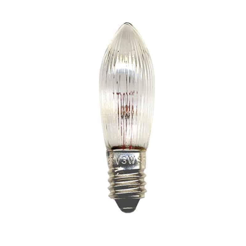 Topplampa E10 34V 3W klar 3-pack