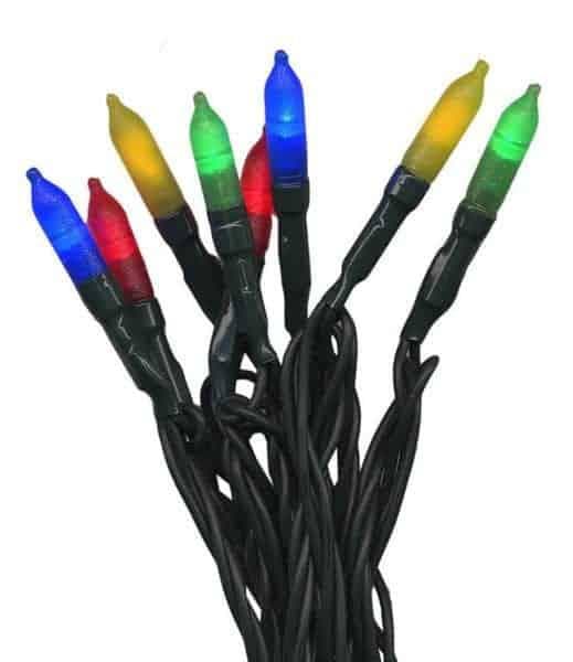 Pisello LED 80-ljus utomhus ljusslinga multi