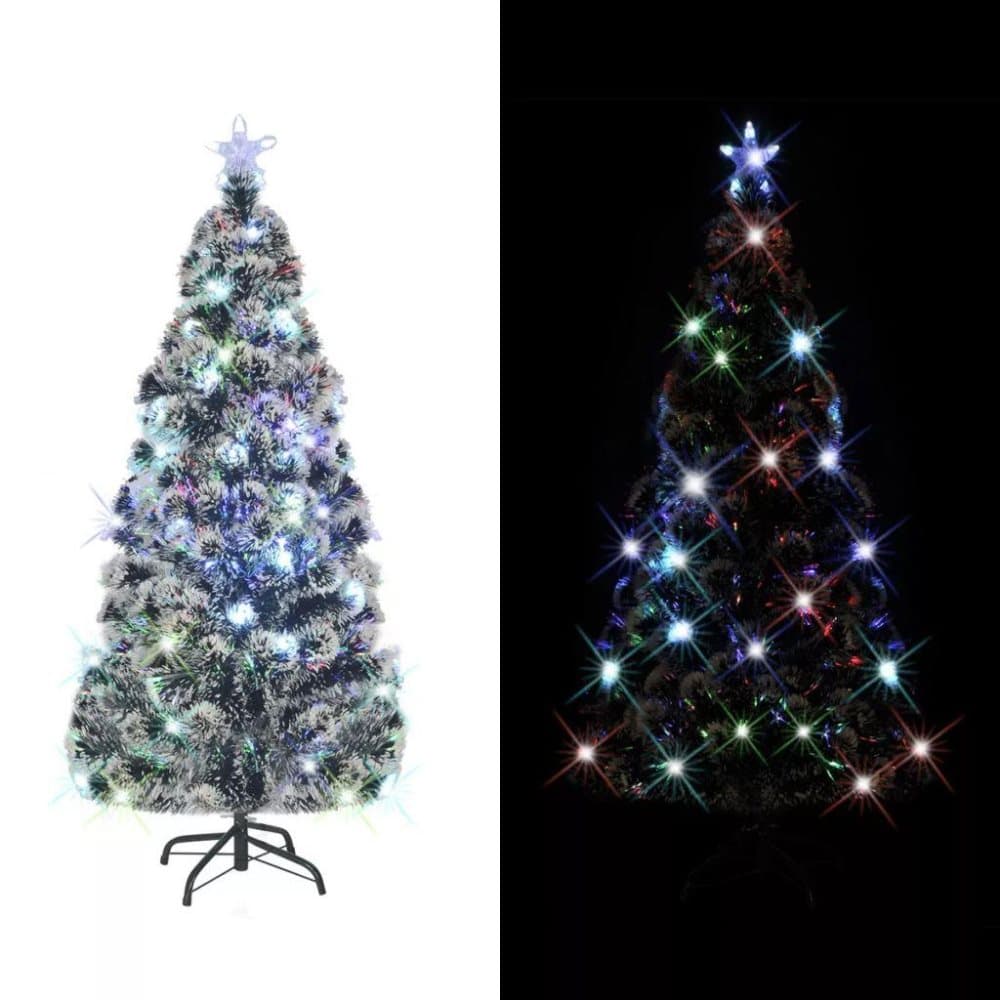 vidaXL Kunstig juletre med stativ/LED 180 cm 220 grener