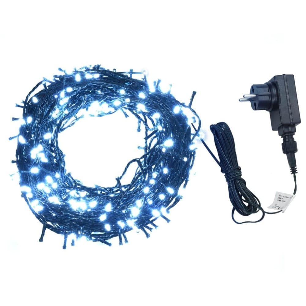 vidaXL Ljusslinga 600 LED inne/ute IP44 60 m kallvit