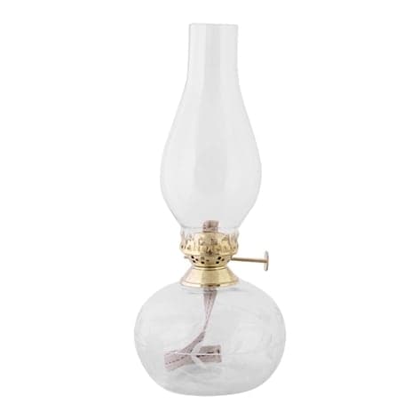Kerosene Lamp Oval Leaf Brass