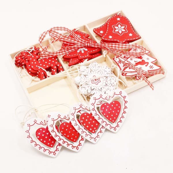Blandat Julgranspynt, 24-pack