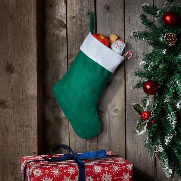 Klassisk julstrumpa - grön