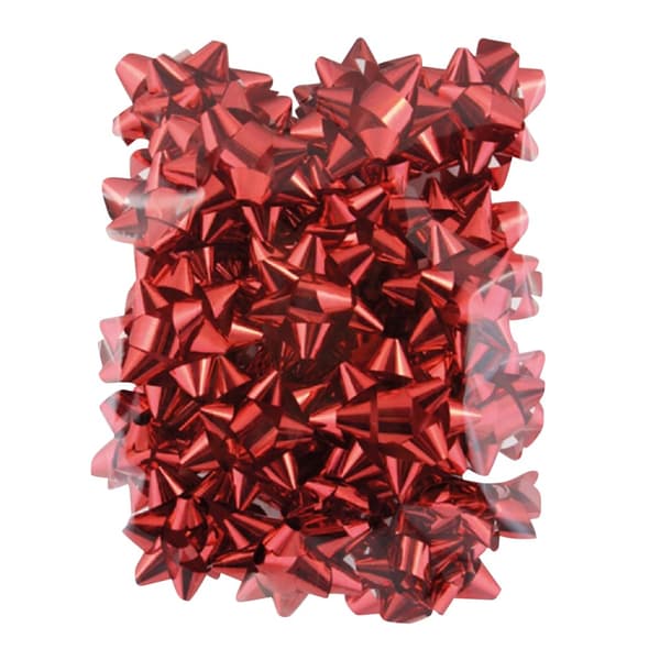 North Pole Metallic julebånd (pakke med 20) Red One Size