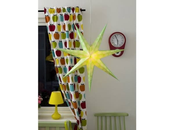 Konstsmide 2933-920 Joulutähti, LED (RGB) Vihreä leikatuilla kuvioilla, kytkimellä varustettuna