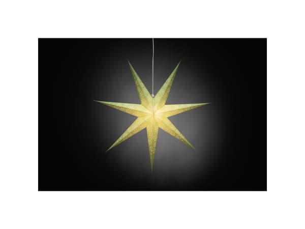 Konstsmide 2933-920 Joulutähti, LED (RGB) Vihreä leikatuilla kuvioilla, kytkimellä varustettuna