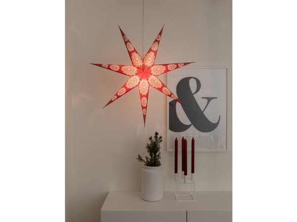 Konstsmide 2920-520 Joulutähti, LED (RGB) Punainen, Valkoinen Jalustan kanssa