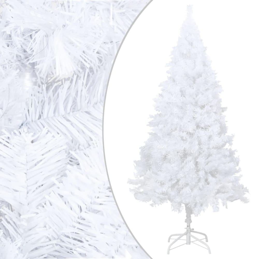 vidaXL kunstigt juletræ med tykke grene 150 cm PVC hvid