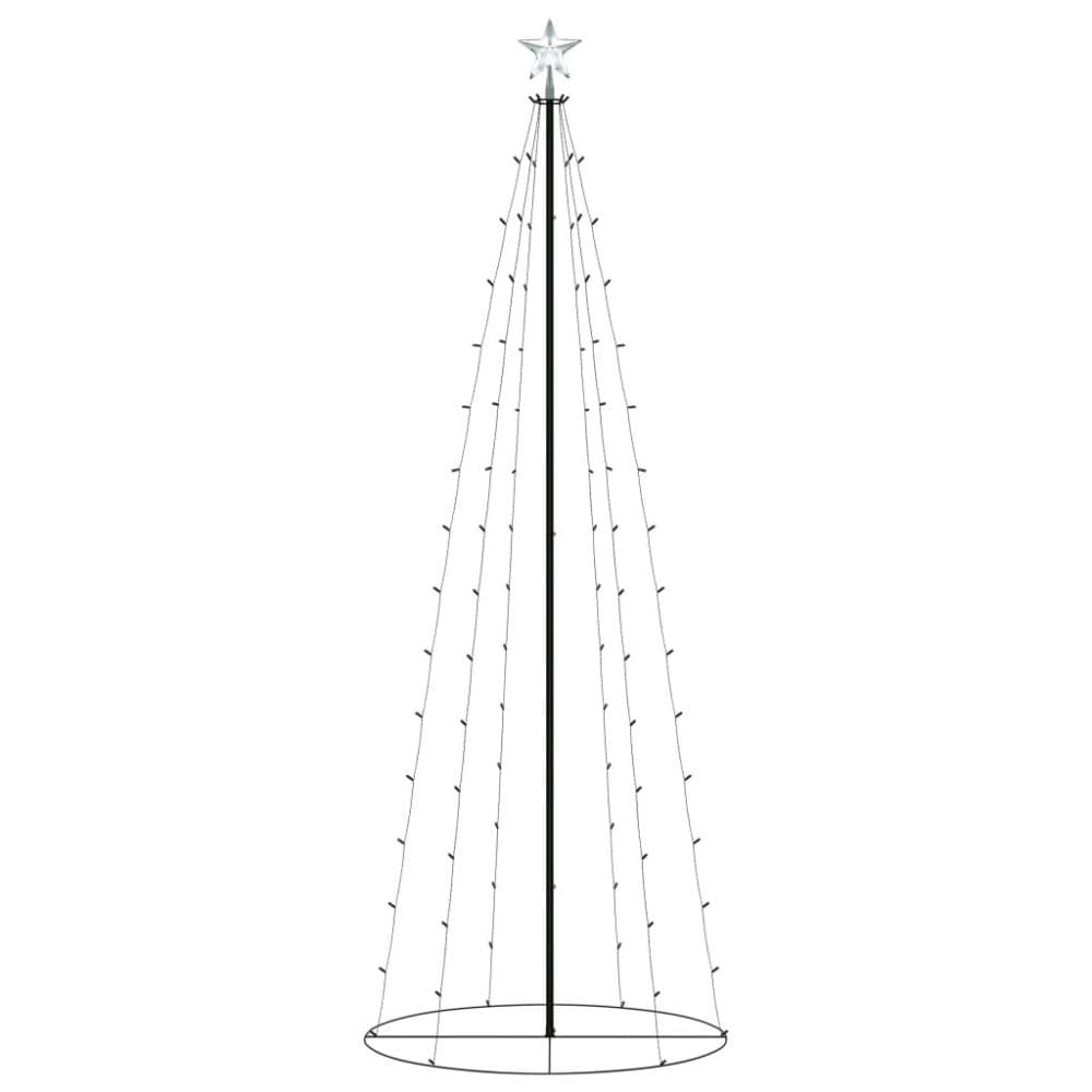 vidaXL Juletre kjegle 100 varmhvite lysdioder 70x180 cm