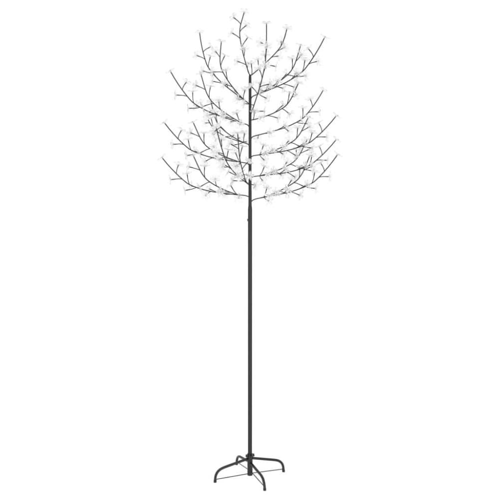 vidaXL Plastgran 220 LED körsbärsblommor varmvitt ljus 220 cm