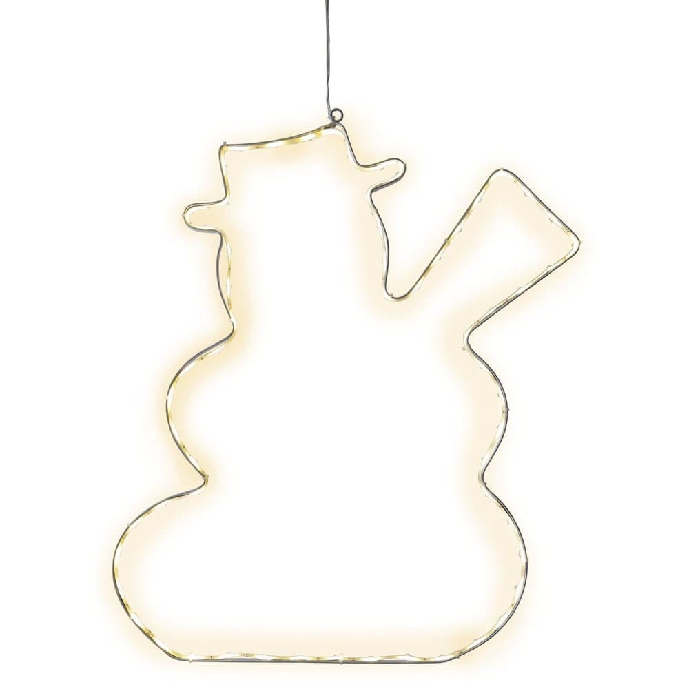 Siluett Snögubbe 50 cm 60 LED
