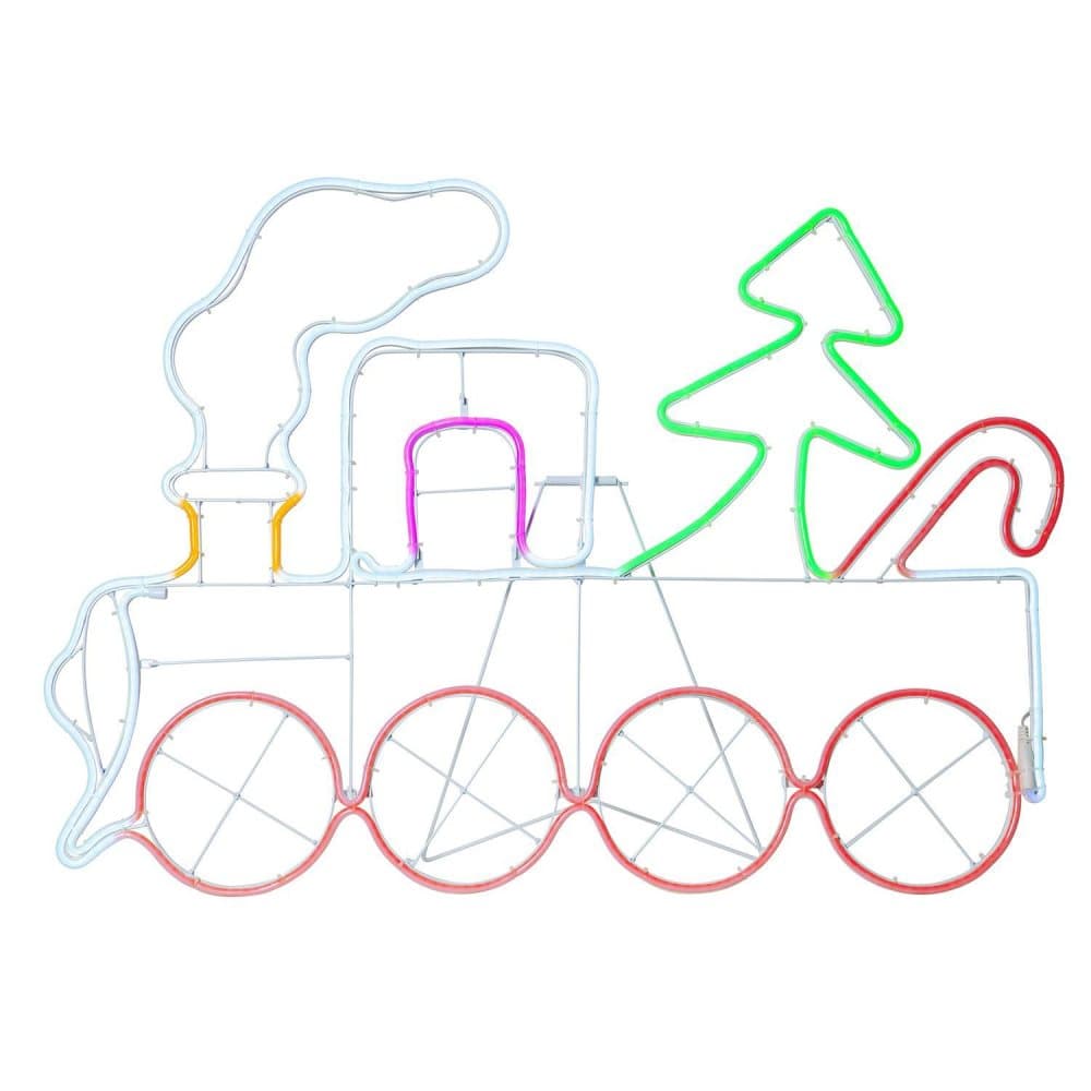 Silhuett Neoled lokomotiv tåg 768LED
