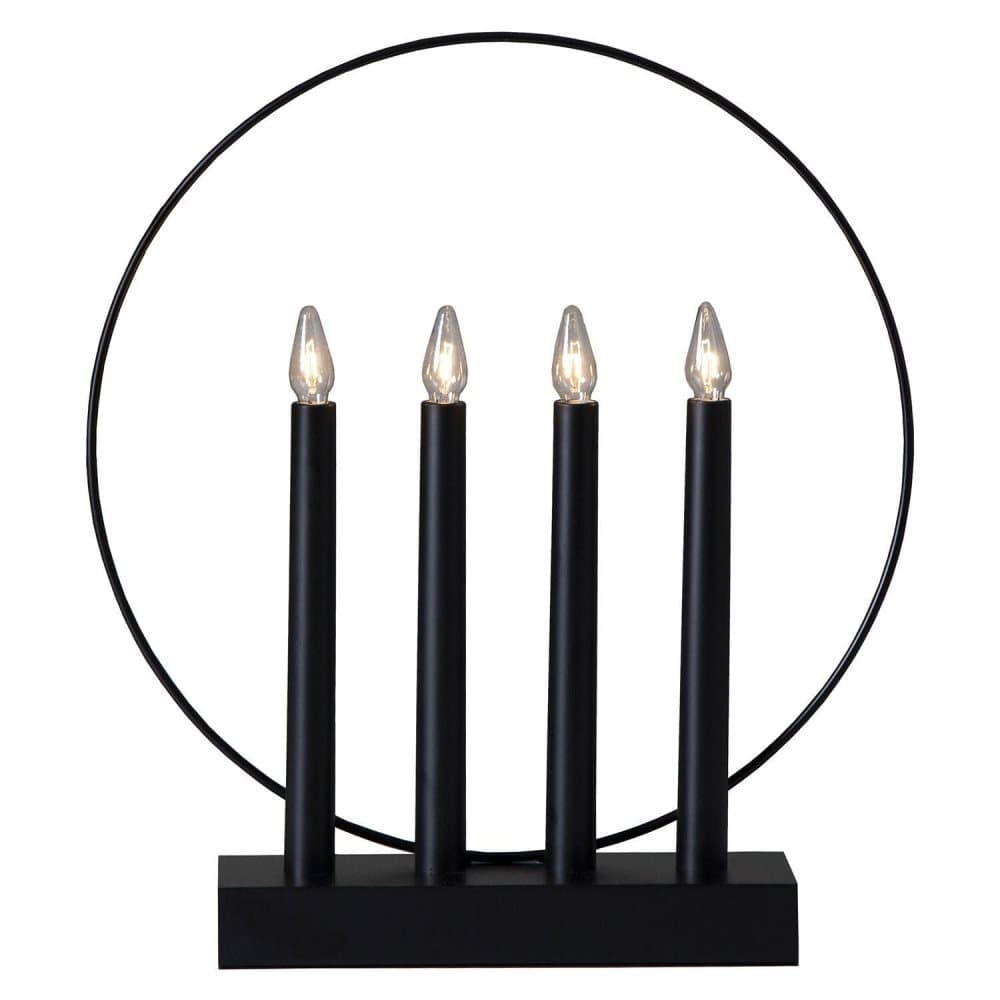 Adventsljusstake Glossy Ring 4 Ljus
