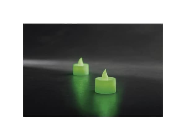 Konstsmide 1987-900 LED-fyrfadslys Sæt med 2 stk. Grøn Grøn (Ø x H) 3.5 cm x 4 cm