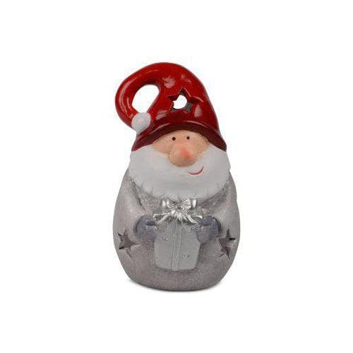 Santa Lantern Grey keraaminen 18 cm